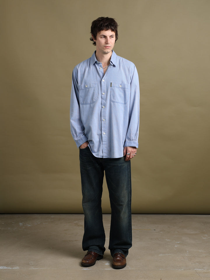 Armani Jeans Shirt Blue Men's L - back