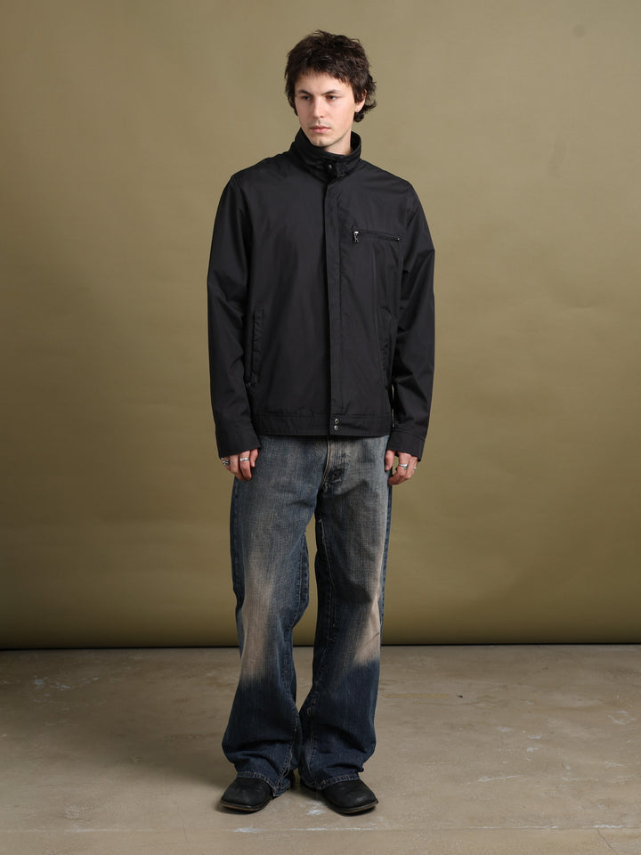 Prada Linea Rossa Shell Jacket Black Men's L - fabric detail