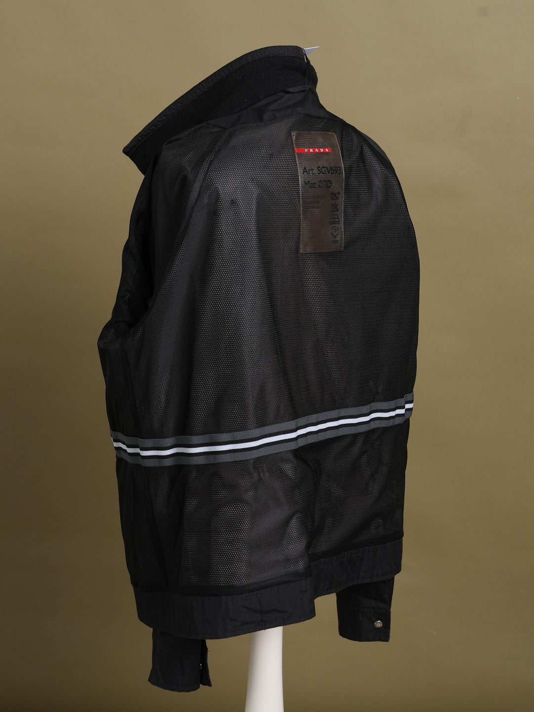 Prada Linea Rossa Shell Jacket Black Men's L - detail 2