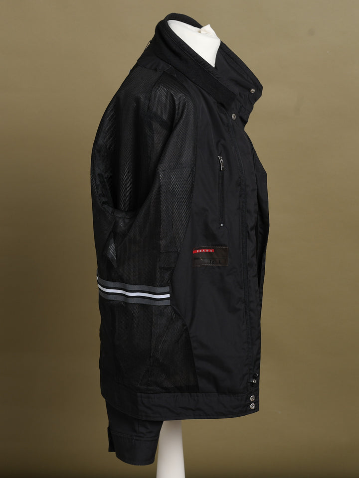 Prada Linea Rossa Shell Jacket Black Men's L - detail 4
