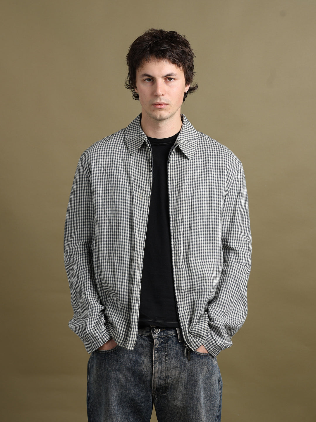 Burberry Harrington Jacket Black Men's M - fabric detail