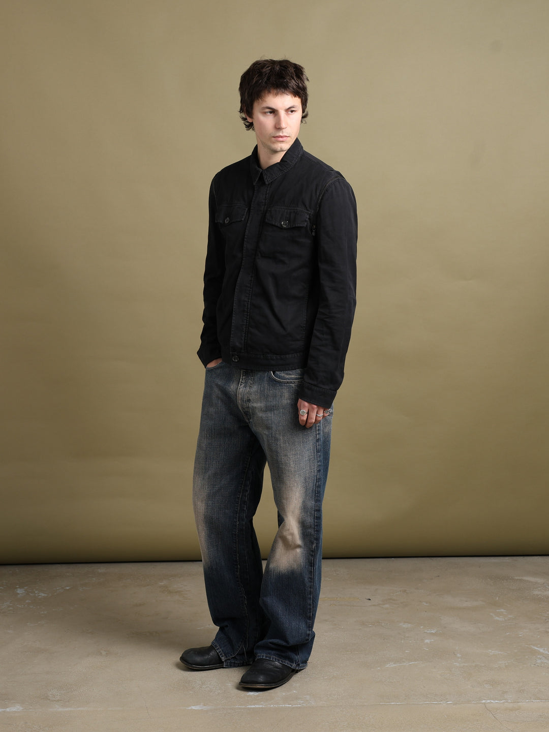 Alexander McQueen Jacket Black Men's M - fabric detail