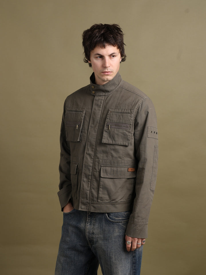 Mulberry Field Jacket Green Men's M - fabric detail