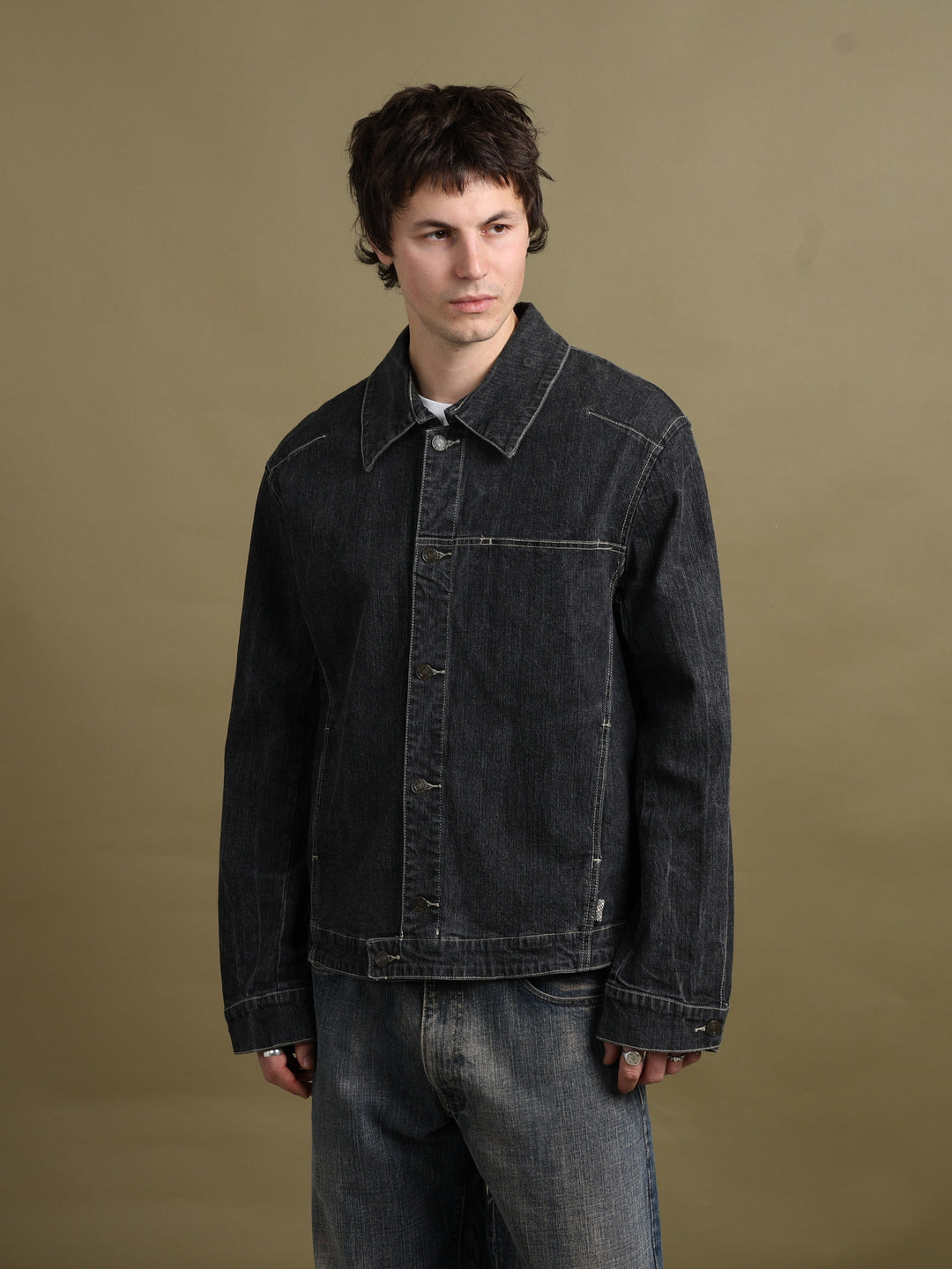 Burberry Denim Jacket Black Men's L - detail 1