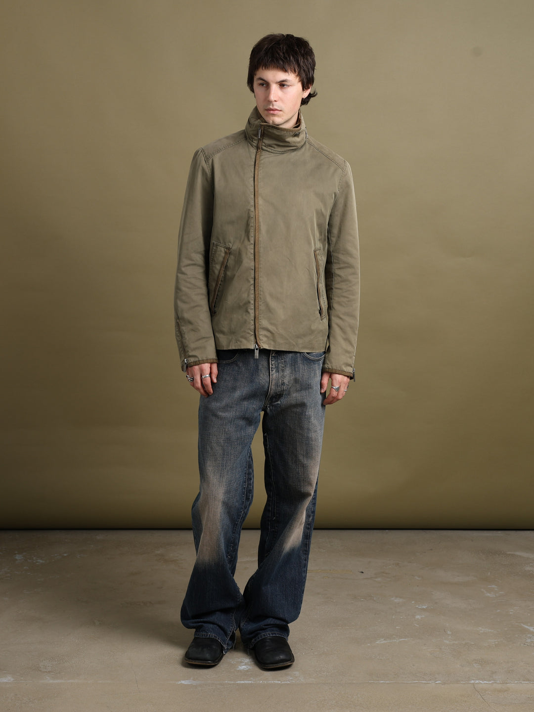 Kenzo Bomber Jacket Green Men's M - fabric detail