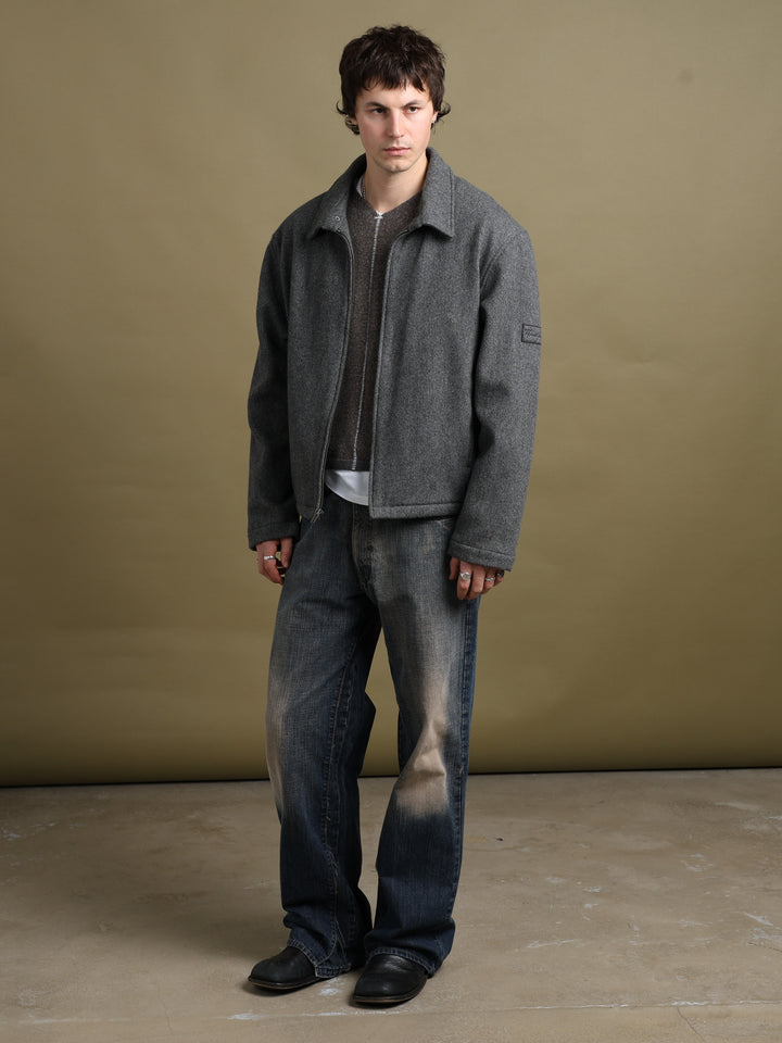 Thomas Burberry Blouson Jacket Grey Men's XL - back