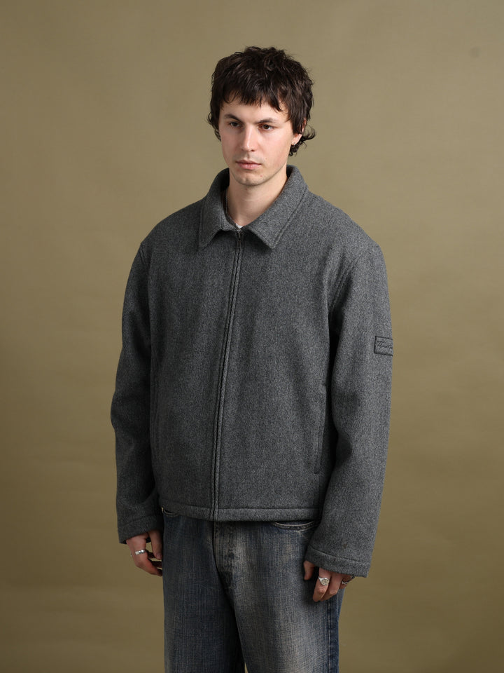 Thomas Burberry Blouson Jacket Grey Men's XL - fabric detail