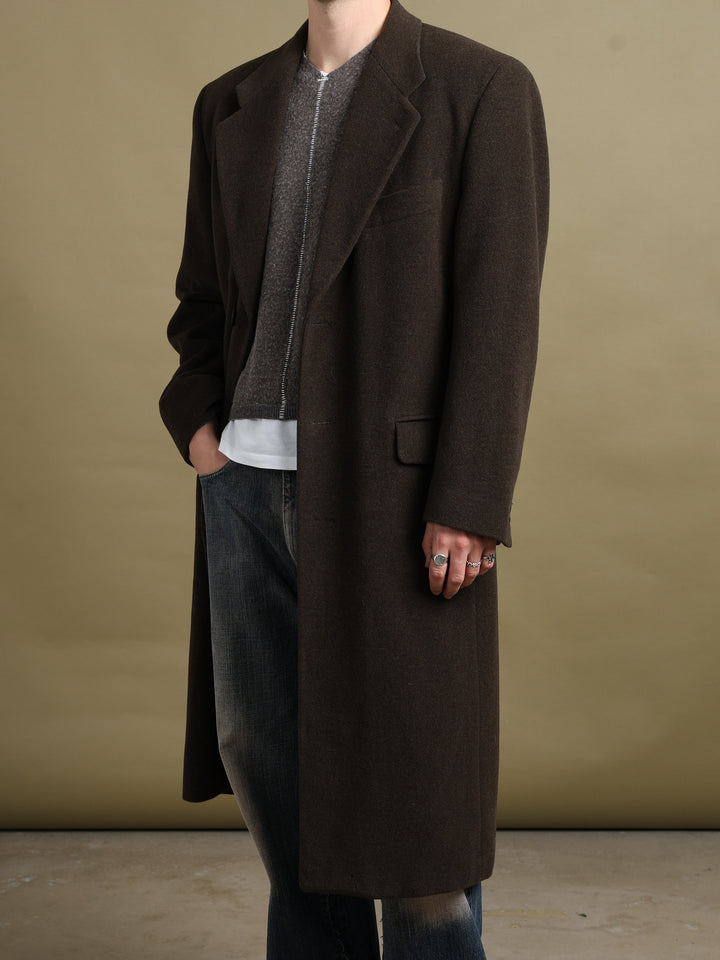 Giorgio Armani Overcoat Green Men's L - back