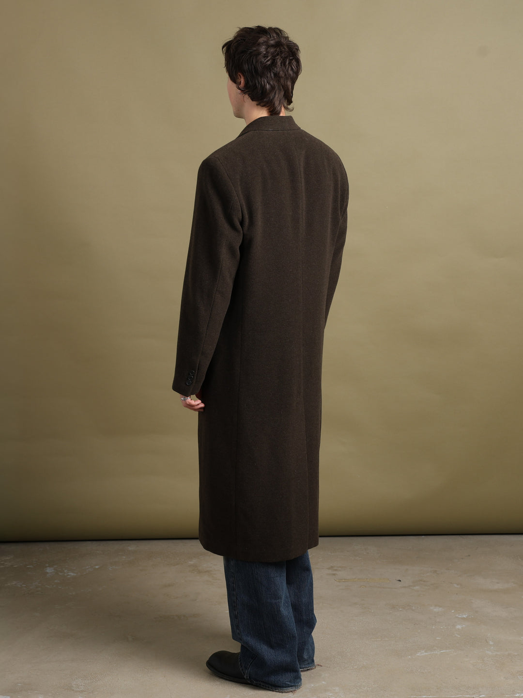 Giorgio Armani Overcoat Green Men's L - detail 1
