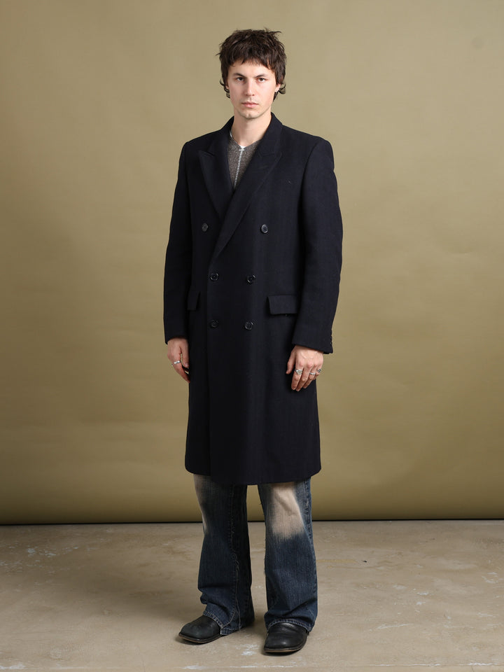 Christian Dior Overcoat Navy Men's M - back
