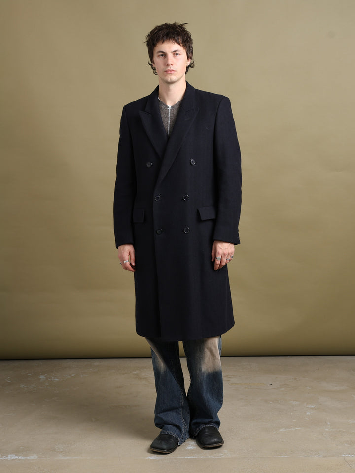 Christian Dior Overcoat Navy Men's M - fabric detail