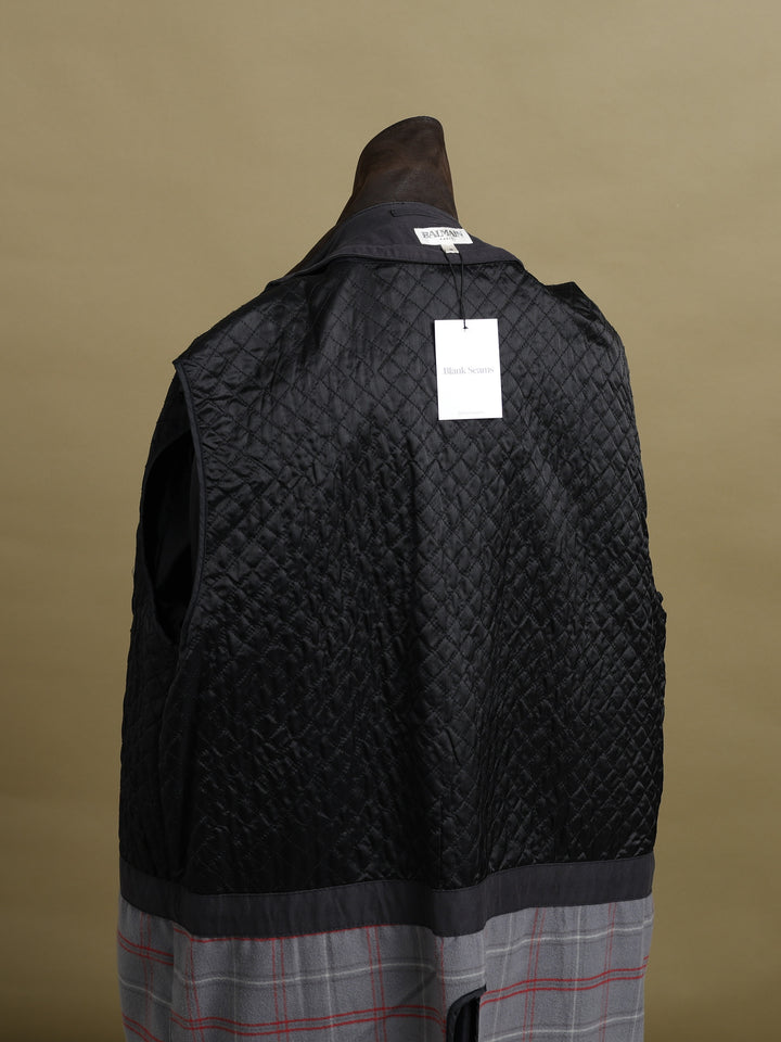 Balmain Overcoat Black Men's M - detail 3
