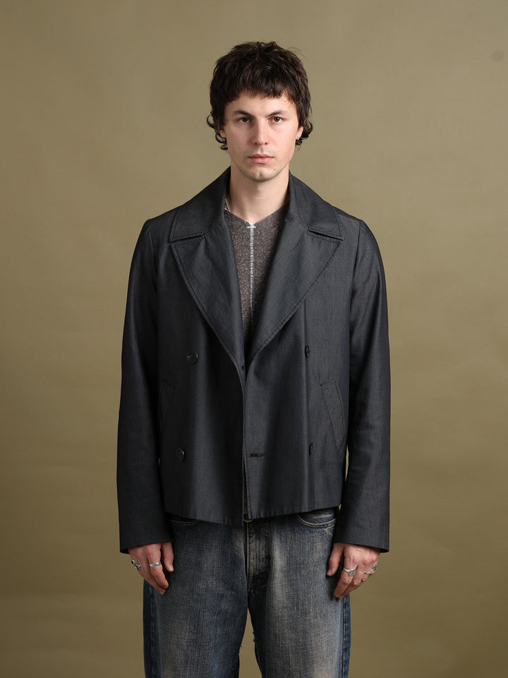 Alexander McQueen Short Peacoat Grey Men's L - front