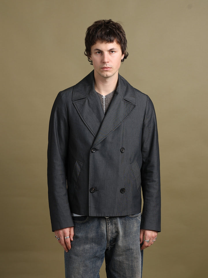 Alexander McQueen Short Peacoat Grey Men's L - back