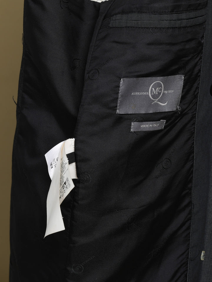 Alexander McQueen Short Peacoat Grey Men's L - detail 4