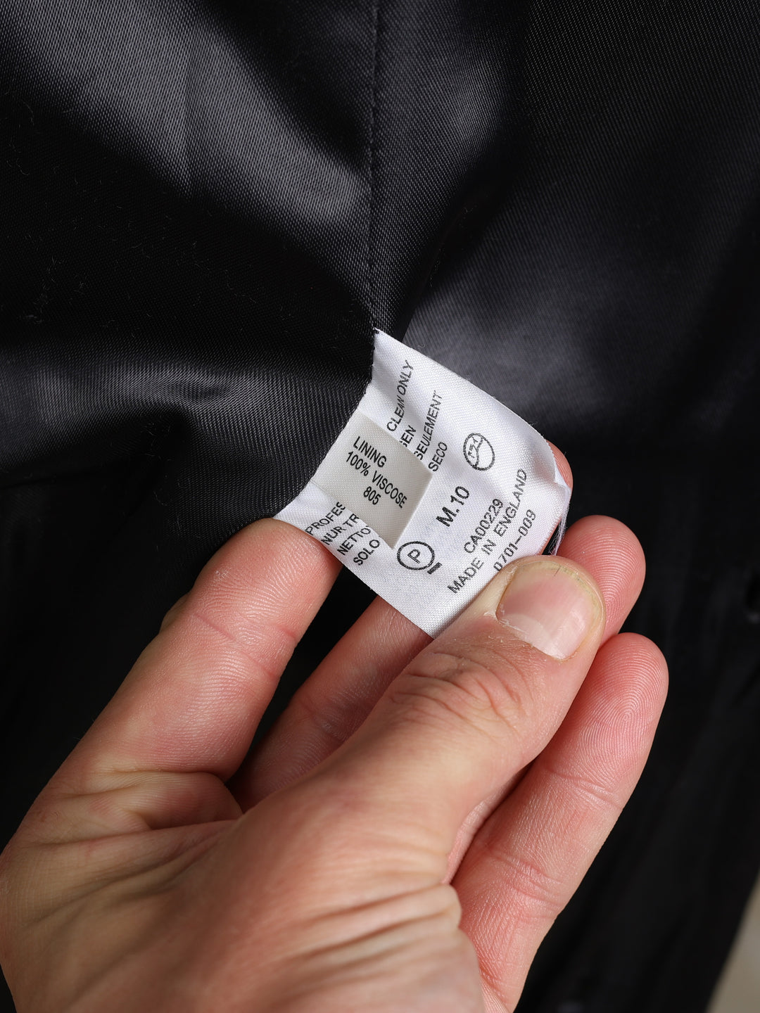 Aquascutum Double Breasted Overcoat Grey Men's S - detail 4