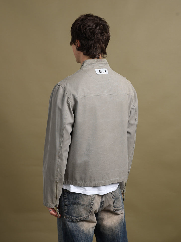 Armani Jeans Biker Jacket Taupe Men's L - styled