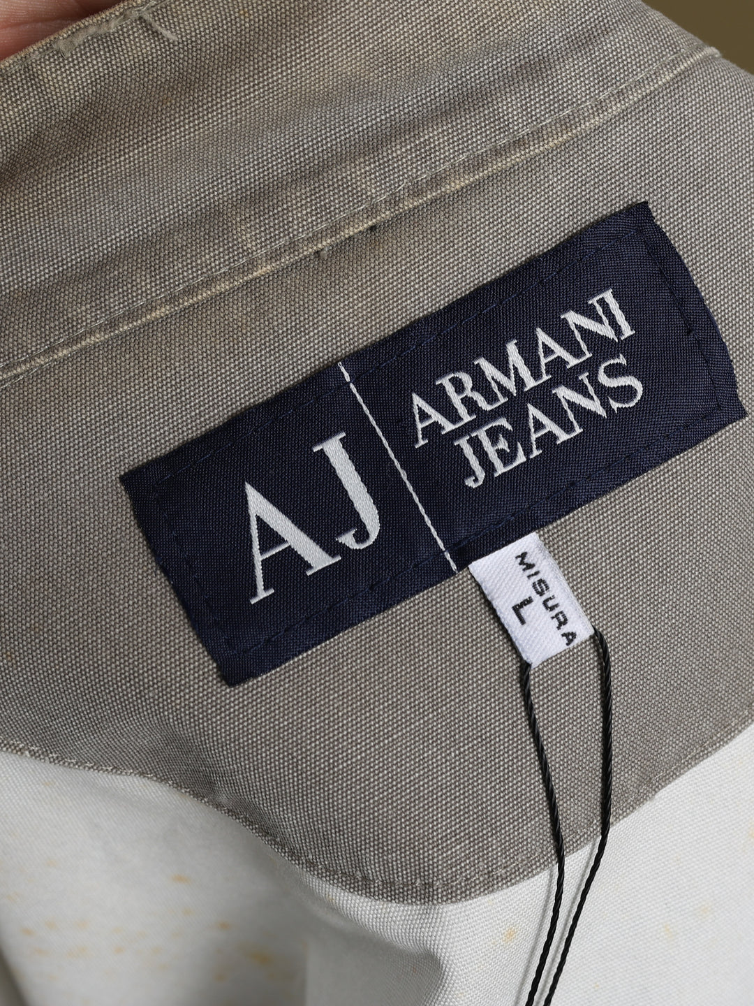 Armani Jeans Biker Jacket Taupe Men's L - detail 1