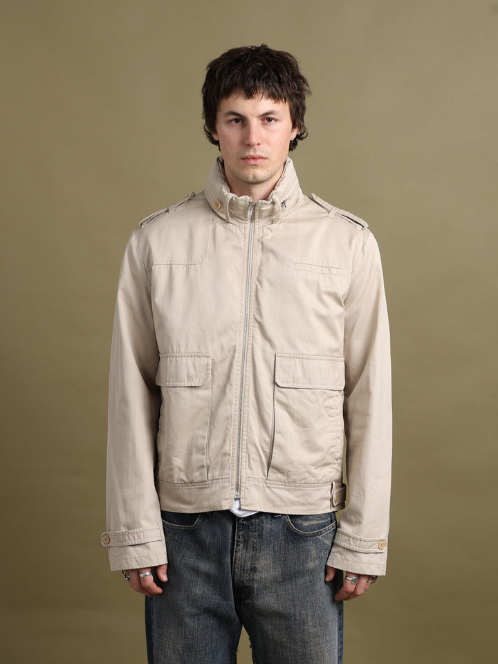 Givenchy Blouson Jacket Beige Men's L - fabric detail