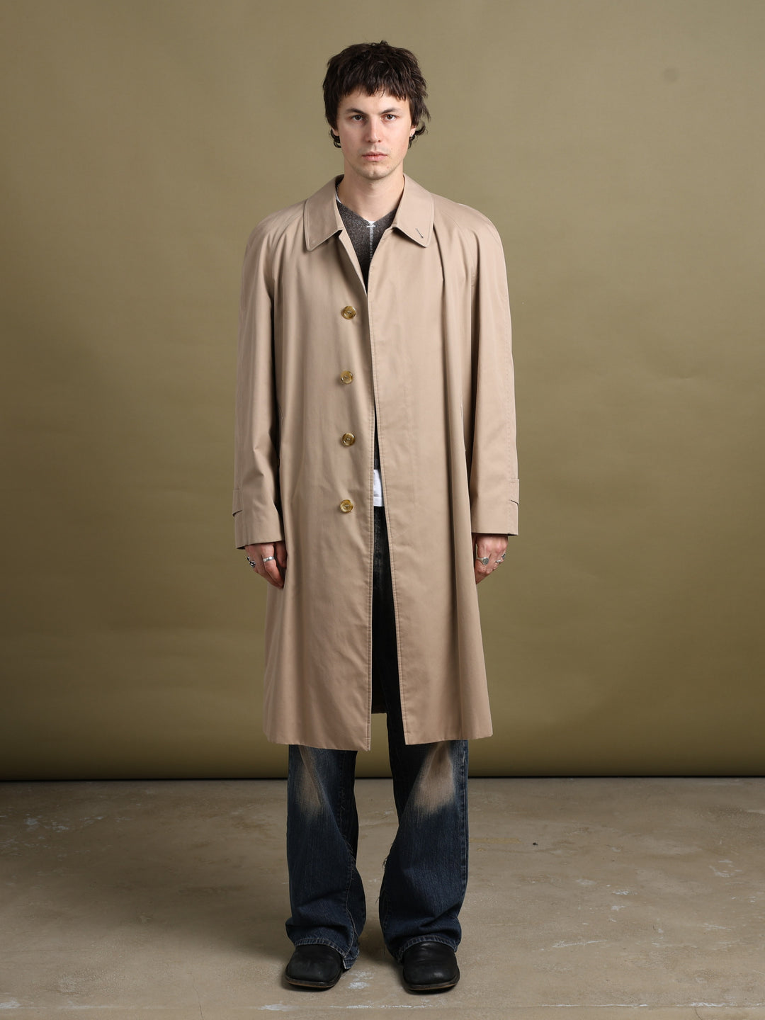 Burberrys Trench Coat Beige Men's M - front