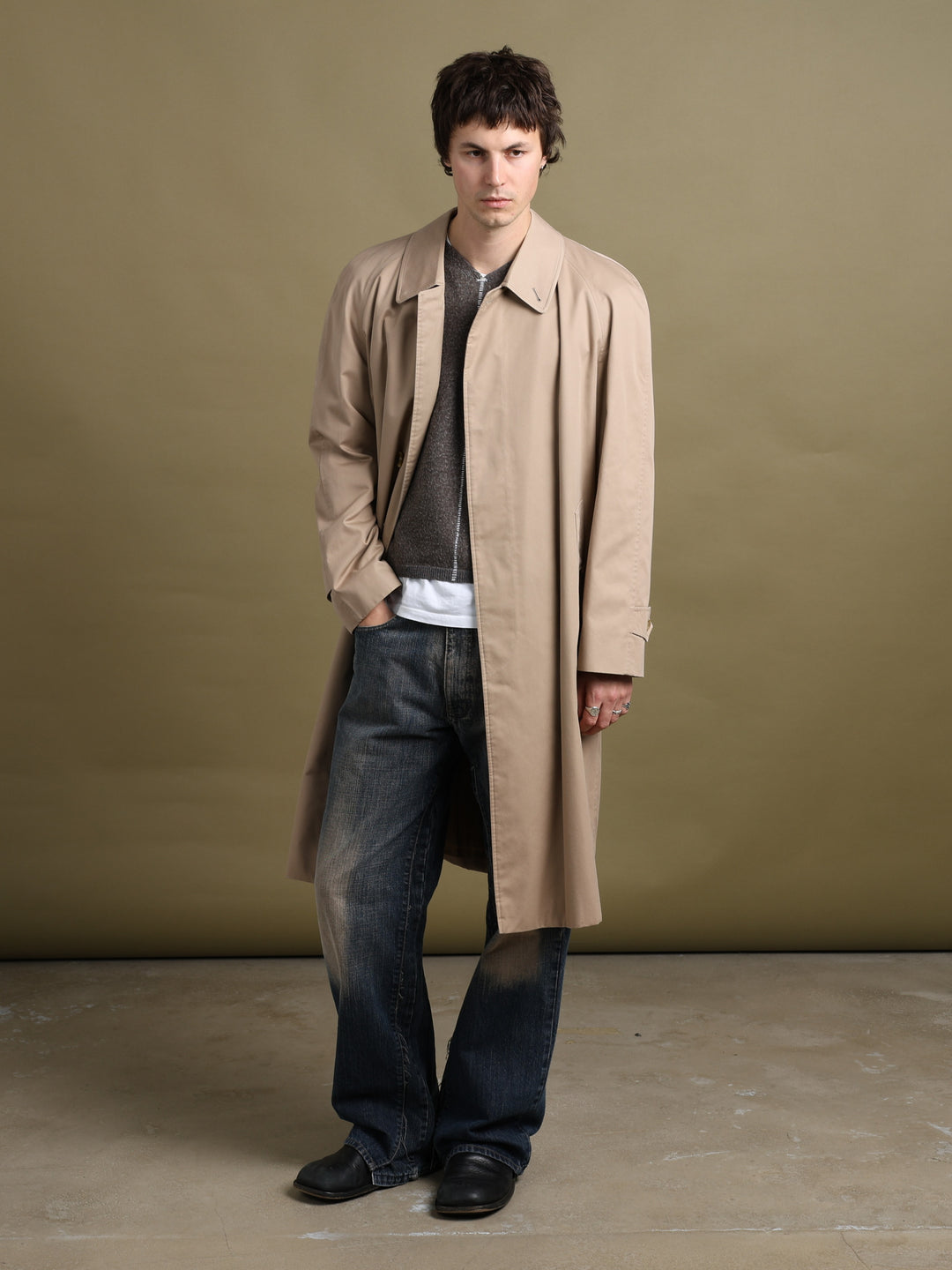 Burberrys Trench Coat Beige Men's M - back