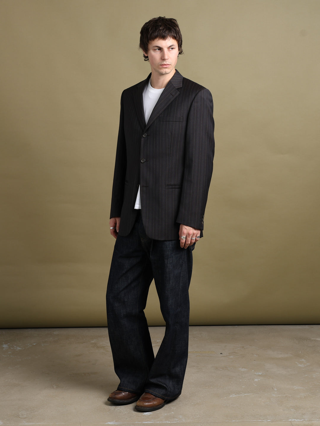 Versace Blazer Brown Men's L - fabric detail