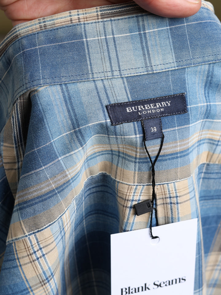 Burberry London Check Shirt Blue Men's M - detail 2