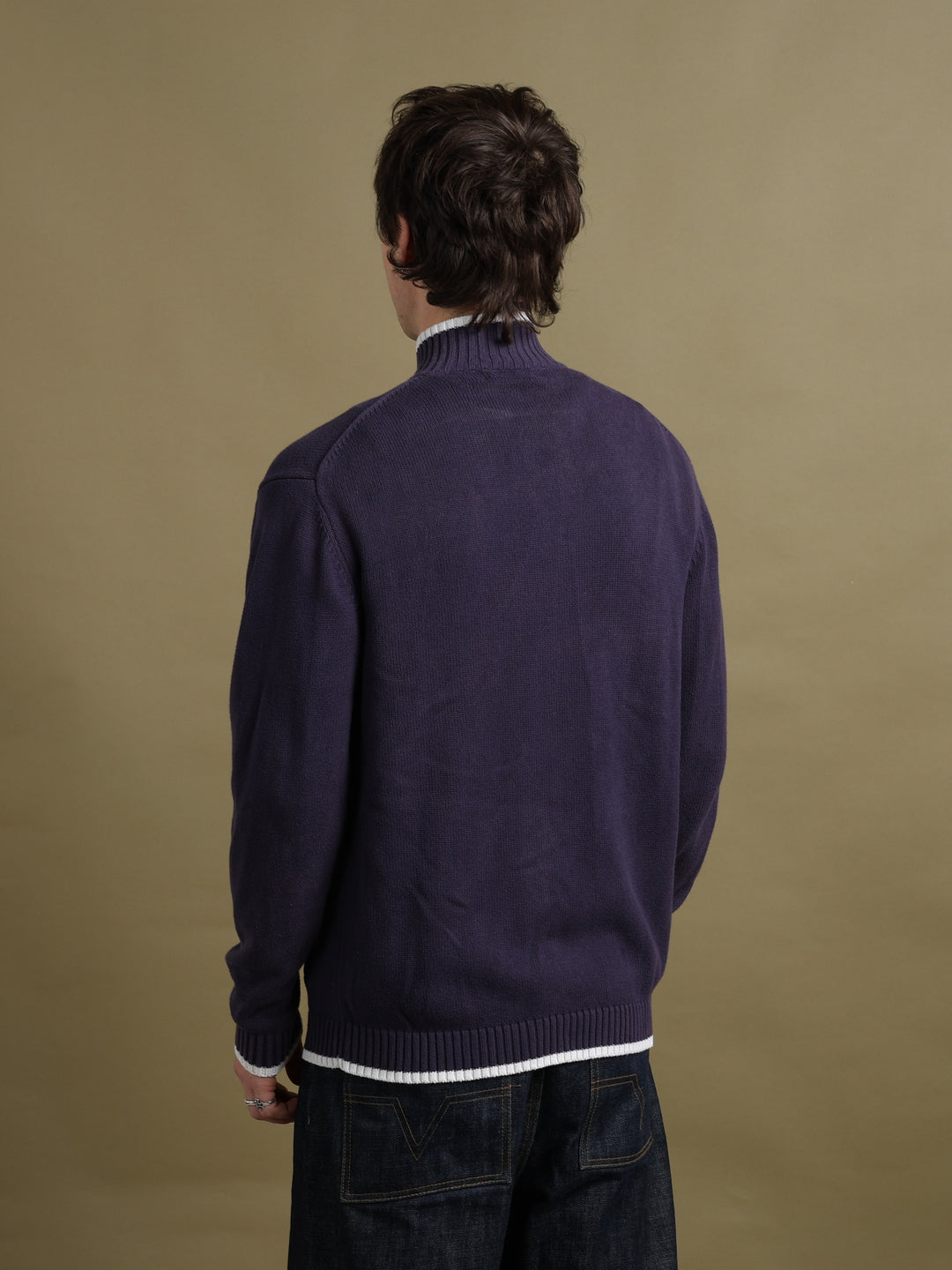 Yves Saint Laurent Full Zip Jumper Navy Men's M - detail 3