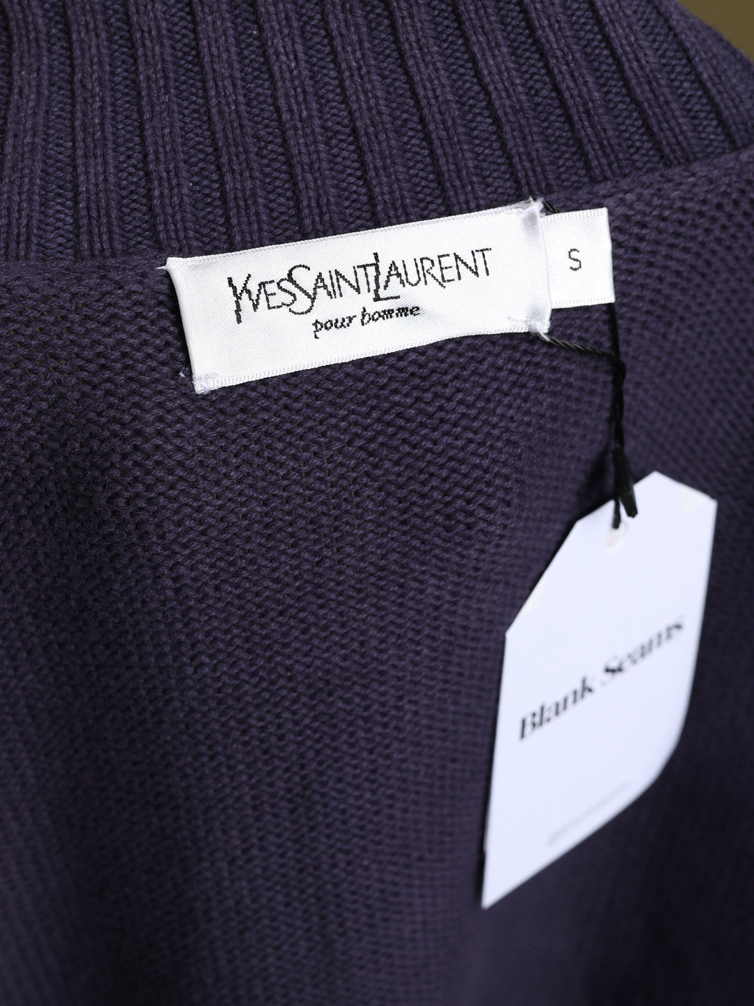 Yves Saint Laurent Full Zip Jumper Navy Men's M - detail 4