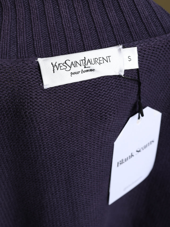 Yves Saint Laurent Full Zip Jumper Navy Men's M - detail 4