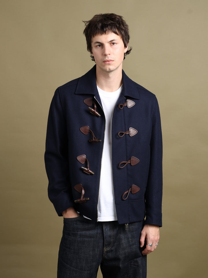 Dsquared2 Short Duffle Jacket Navy Men's M - front