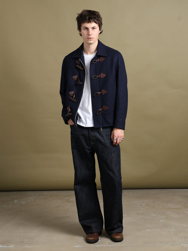 Dsquared2 Short Duffle Jacket Navy Men's M - back