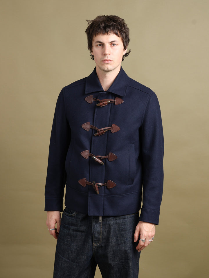Dsquared2 Short Duffle Jacket Navy Men's M - fabric detail