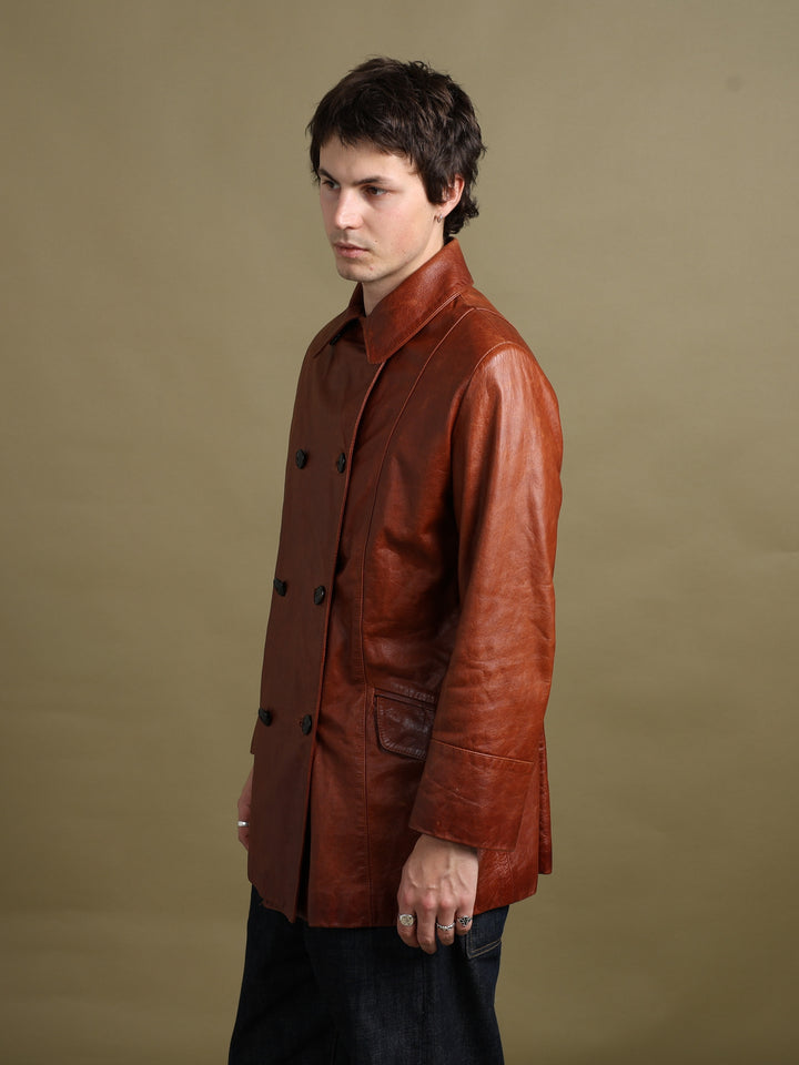 Vincent Pea Coat Brown Men's M - detail 1