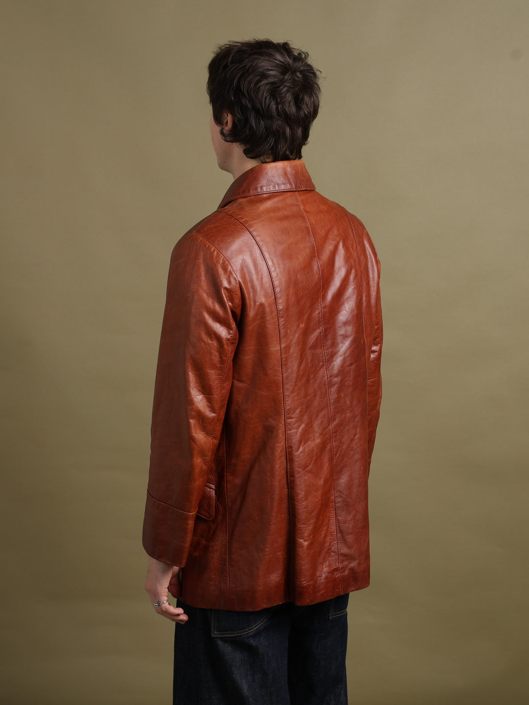 Vincent Pea Coat Brown Men's M - detail 2