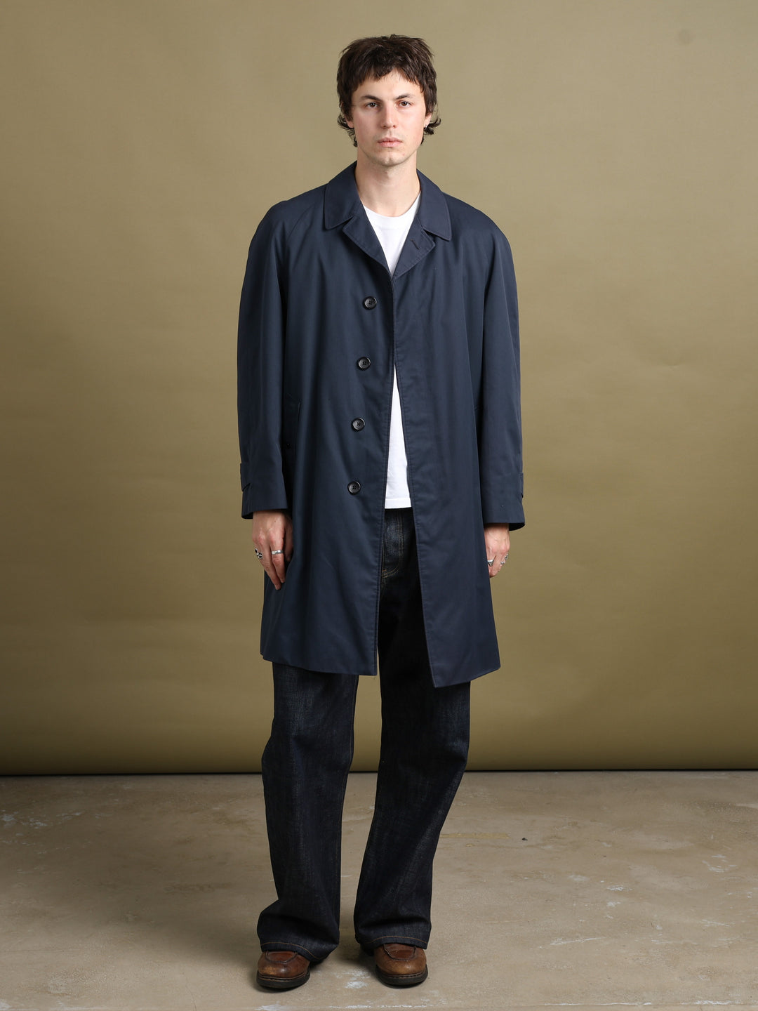 Burberrys Trench Coat Navy Men's L - front