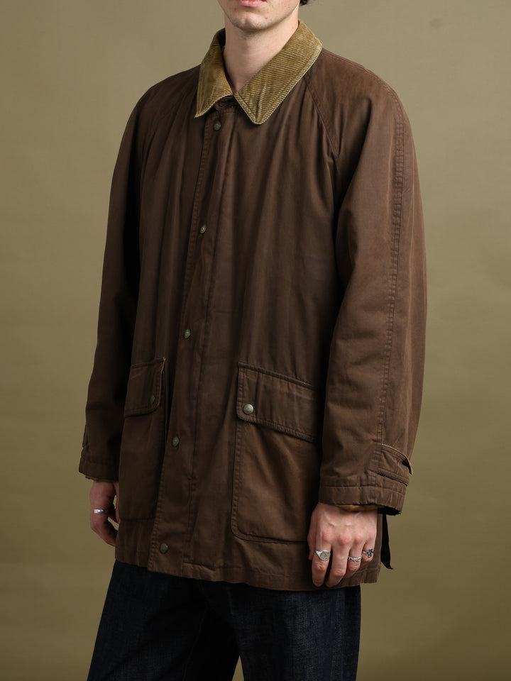 Burberry Wax Jacket Brown Men's XL - detail 1