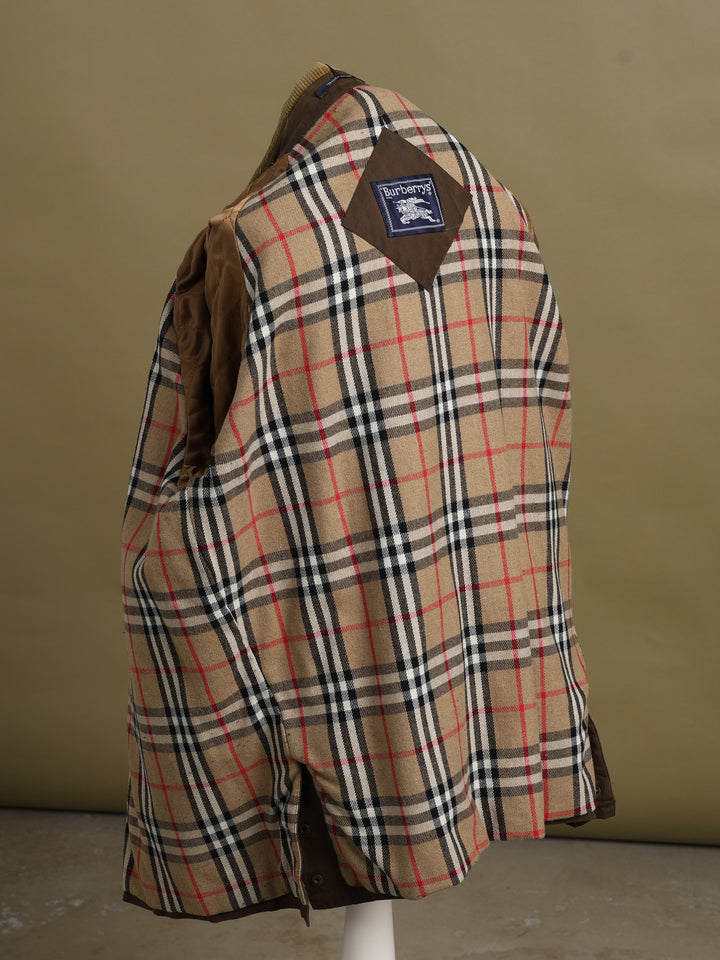 Burberry Wax Jacket Brown Men's XL - detail 3