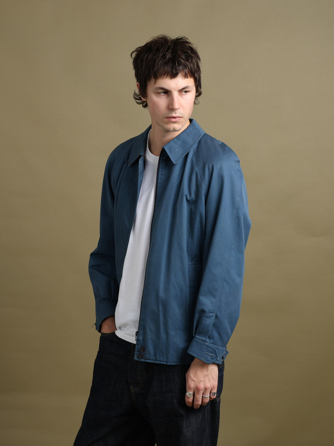 Burberrys Harrington Jacket Blue Men's M - front