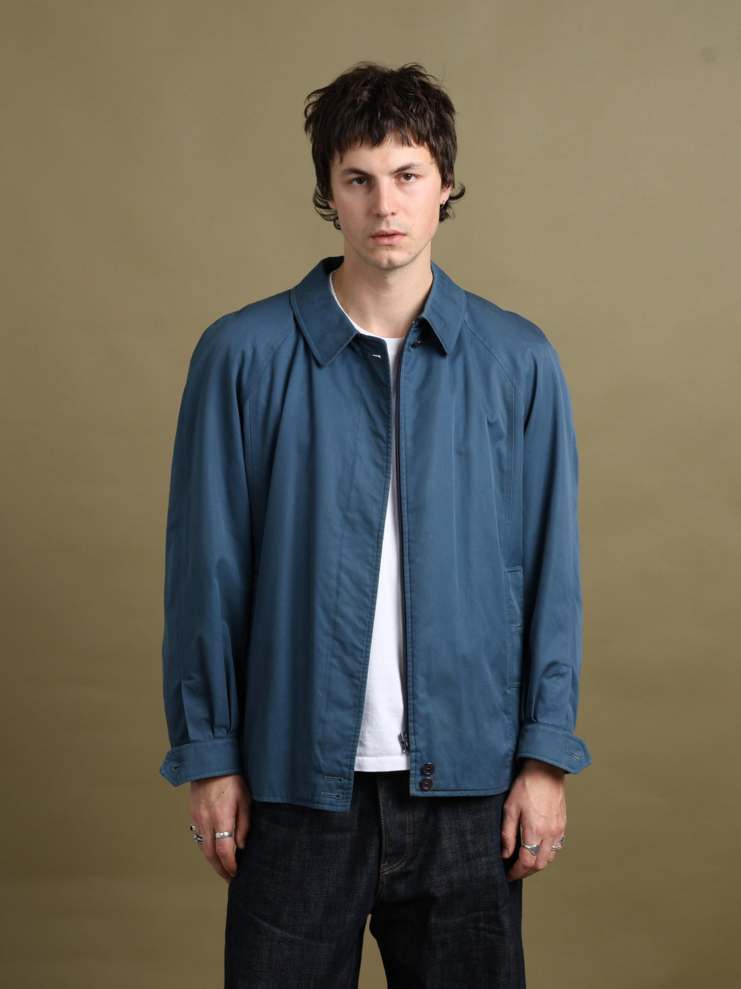 Burberrys Harrington Jacket Blue Men's M - back