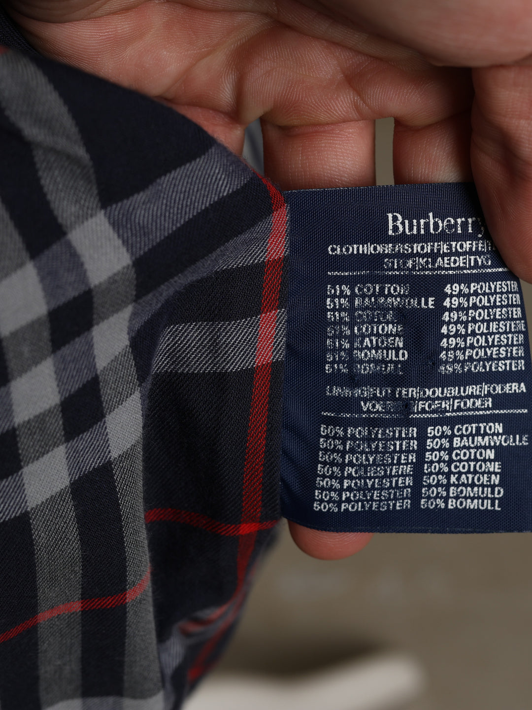 Burberrys Harrington Jacket Blue Men's M - detail 5