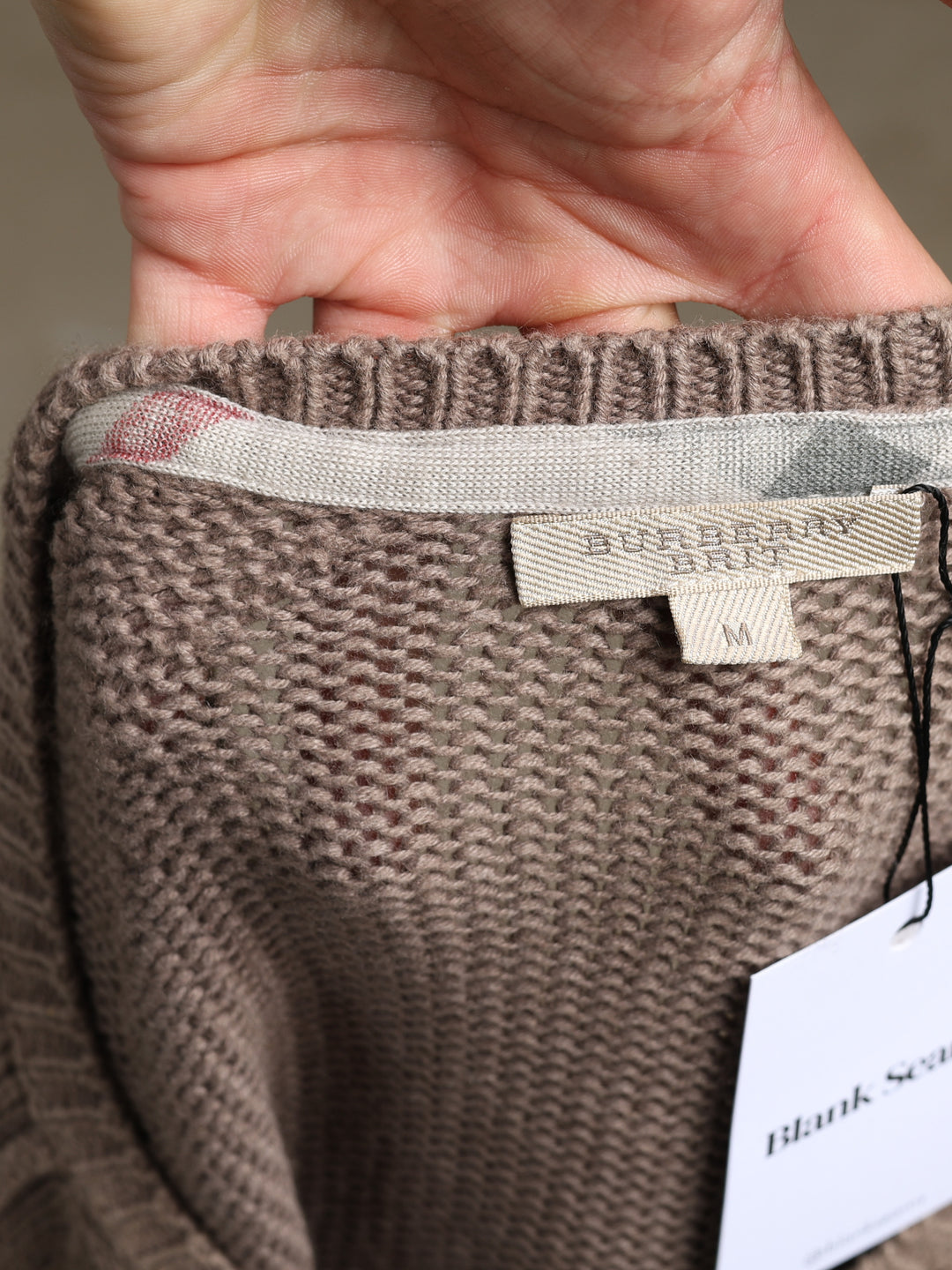 Burberry Brit Heavy Knit Jumper Brown Men's M - detail 2