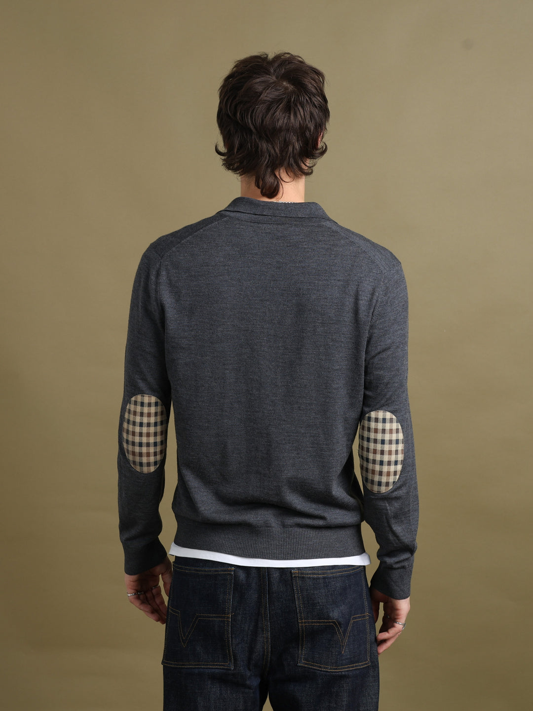 Aquascutum Rugby Style Jumper Grey Men's L - detail 1
