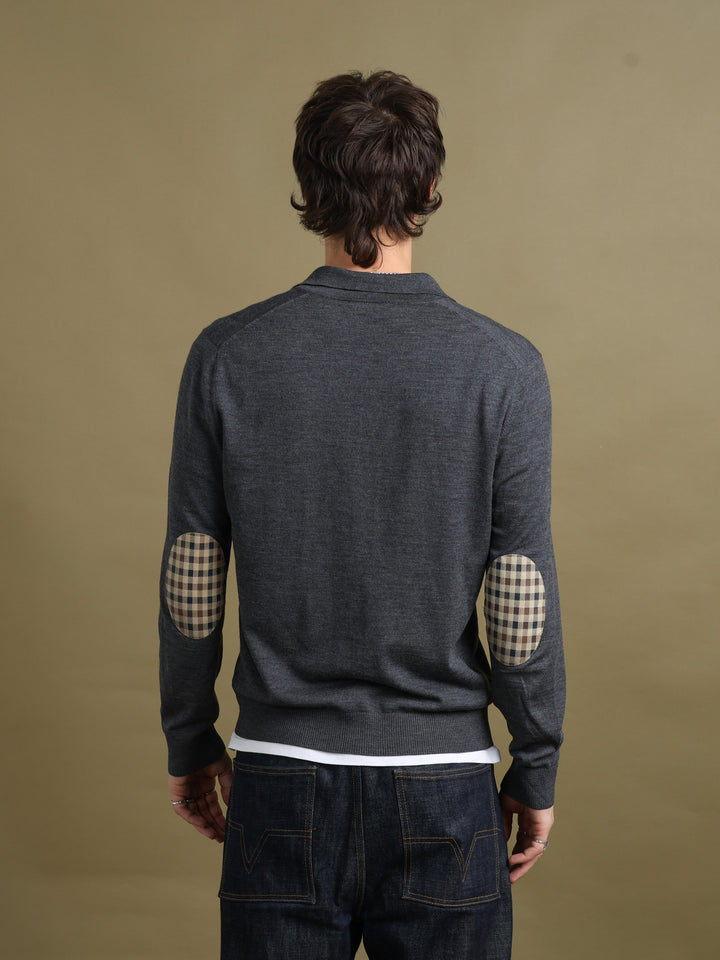 Aquascutum Rugby Style Jumper Grey Men's L - detail 1