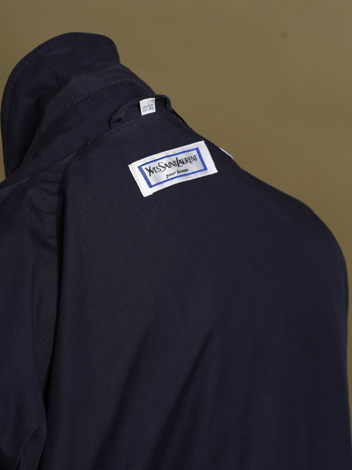 Yves Saint Laurent Trench Coat Navy Men's L - detail 2