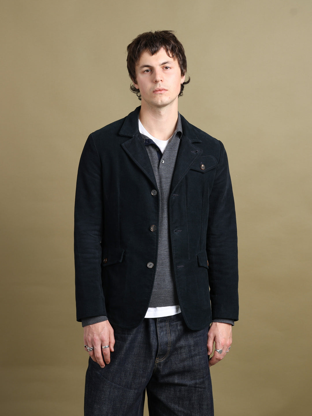 Kenzo Chore Jacket Navy Men's M - fabric detail