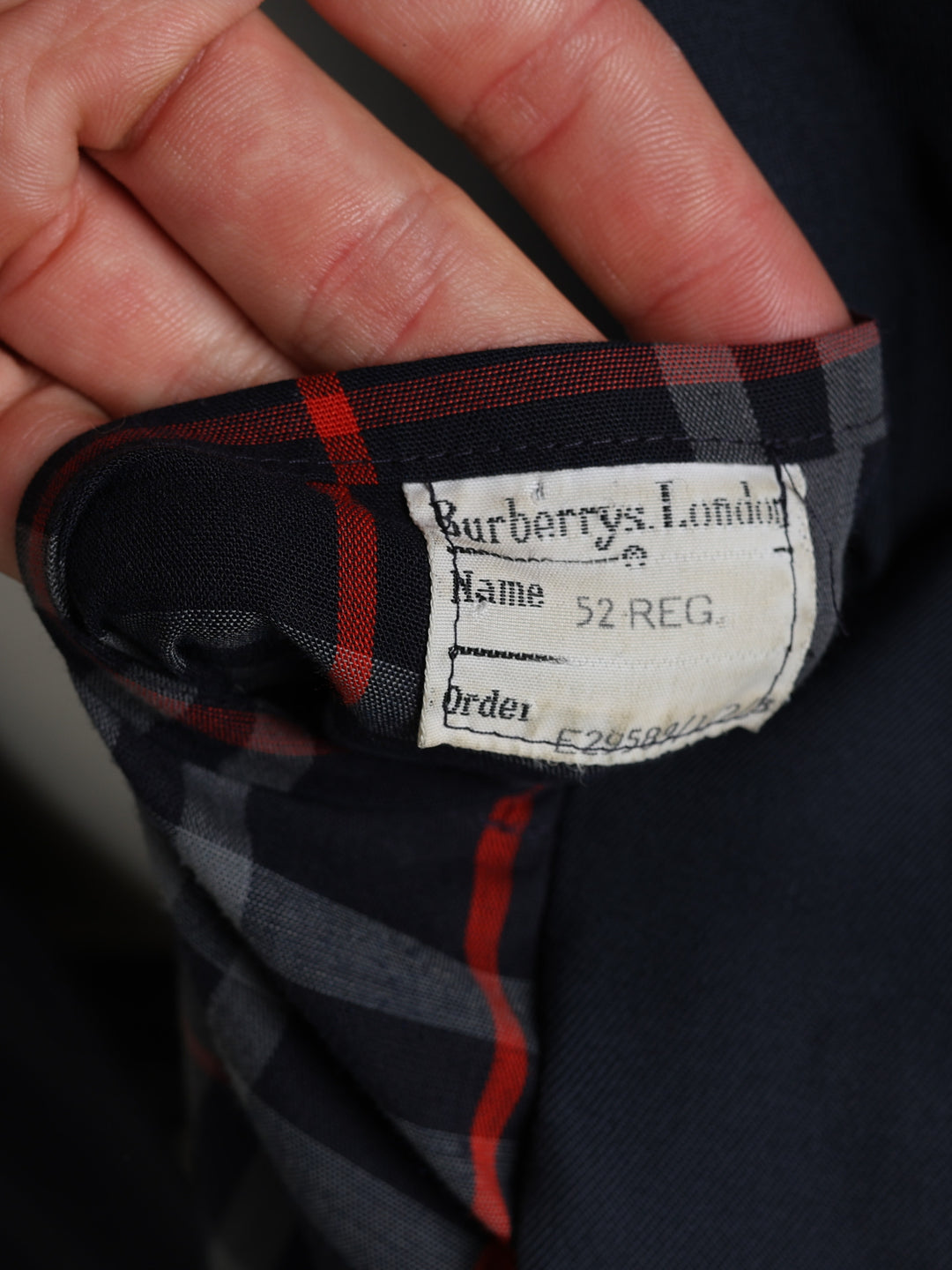 Burberrys Trench Coat Navy Men's L - detail 7