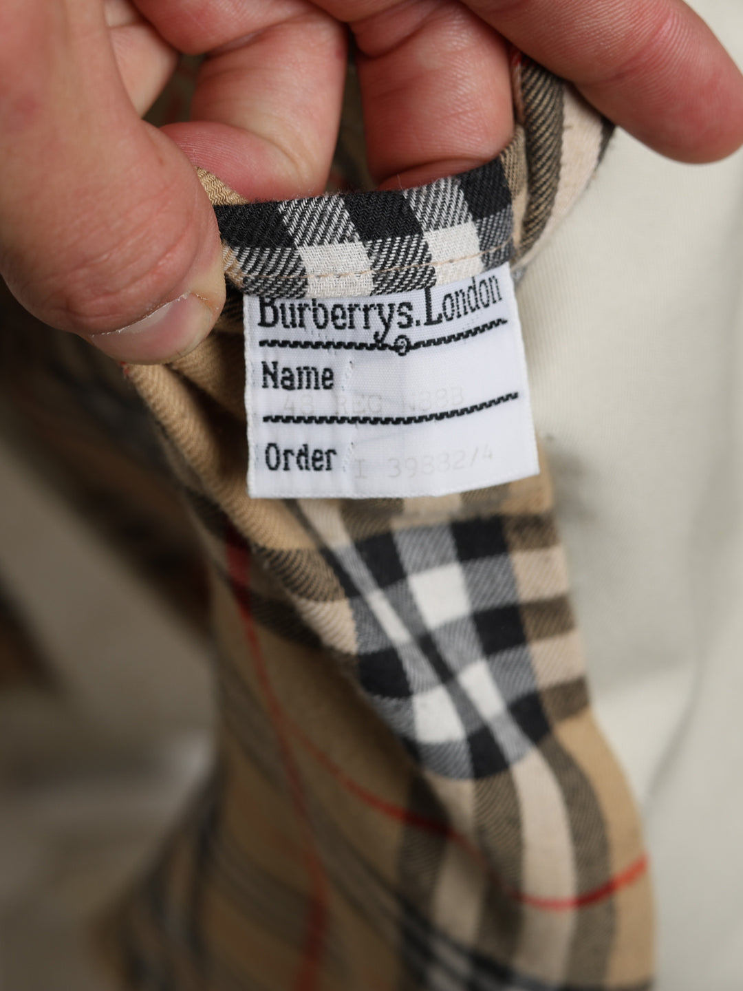 Burberrys Trench Coat Cream Men's M - detail 7