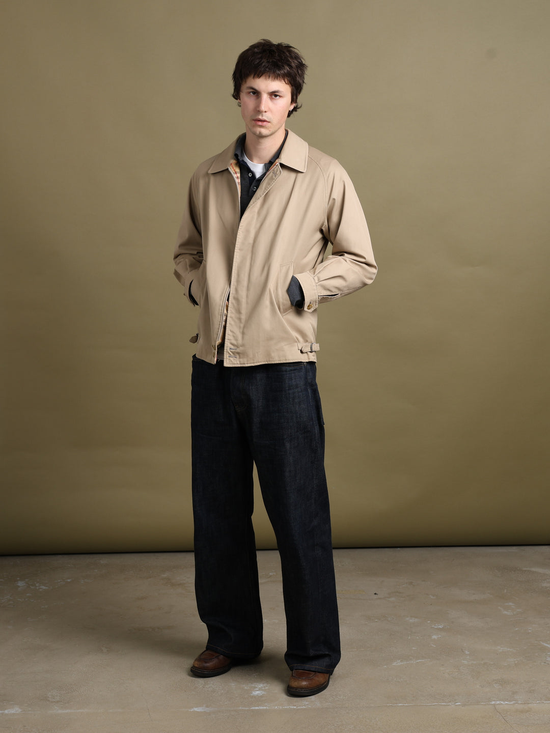 Burberrys Harrington Jacket Beige Men's M - back