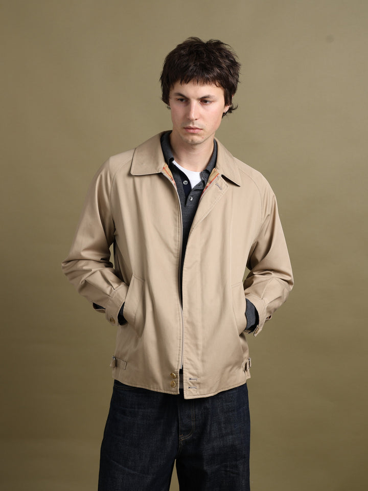 Burberrys Harrington Jacket Beige Men's M - fabric detail